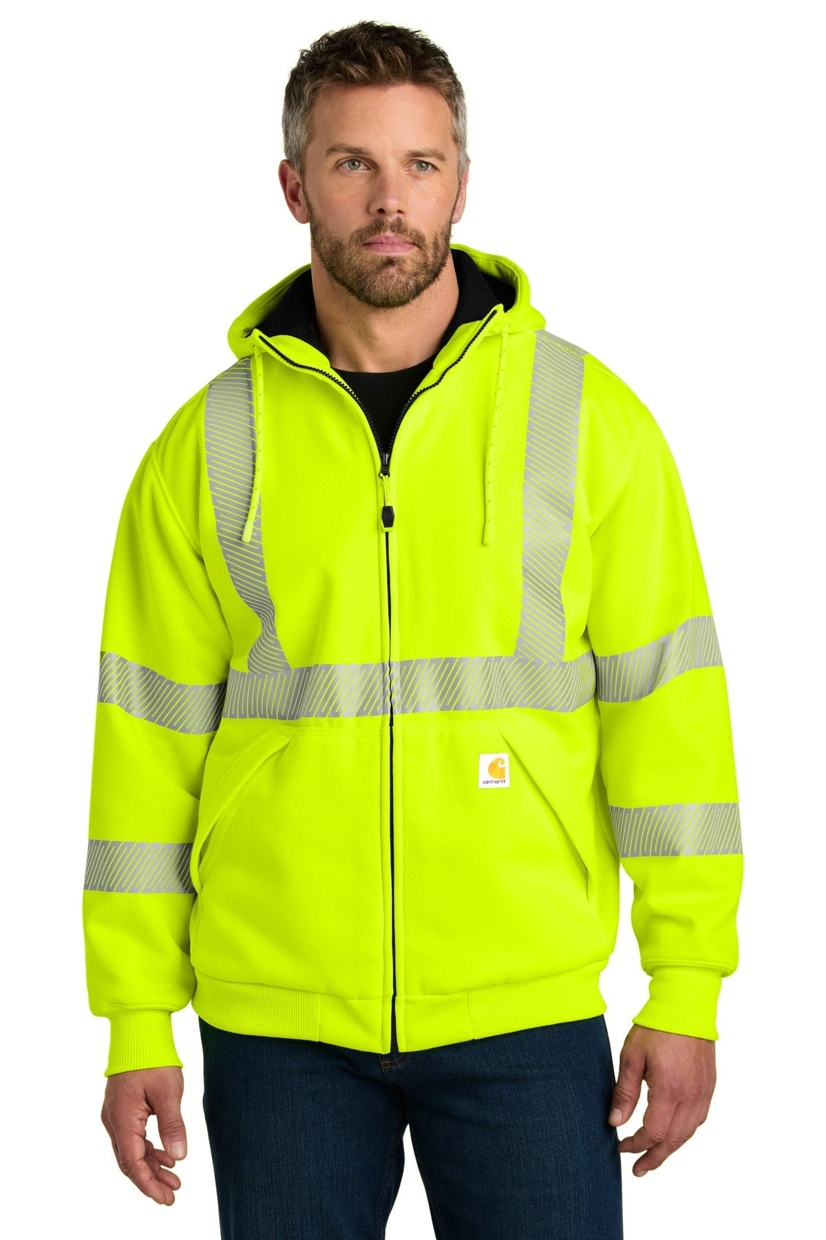 Carhartt® ANSI 107 Class 3 Lined Full-Zip Sweatshirt Carhartt