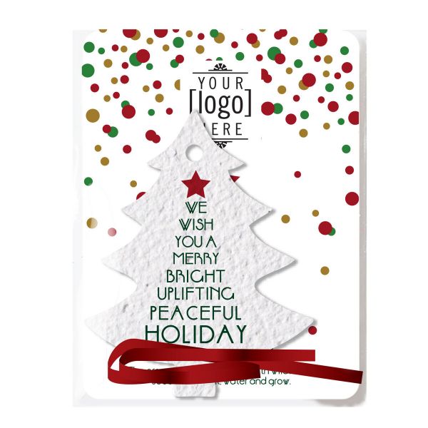 Custom Seed Paper Ornament and Card Pack - EarthHero Corporate Gifting and Custom Swag