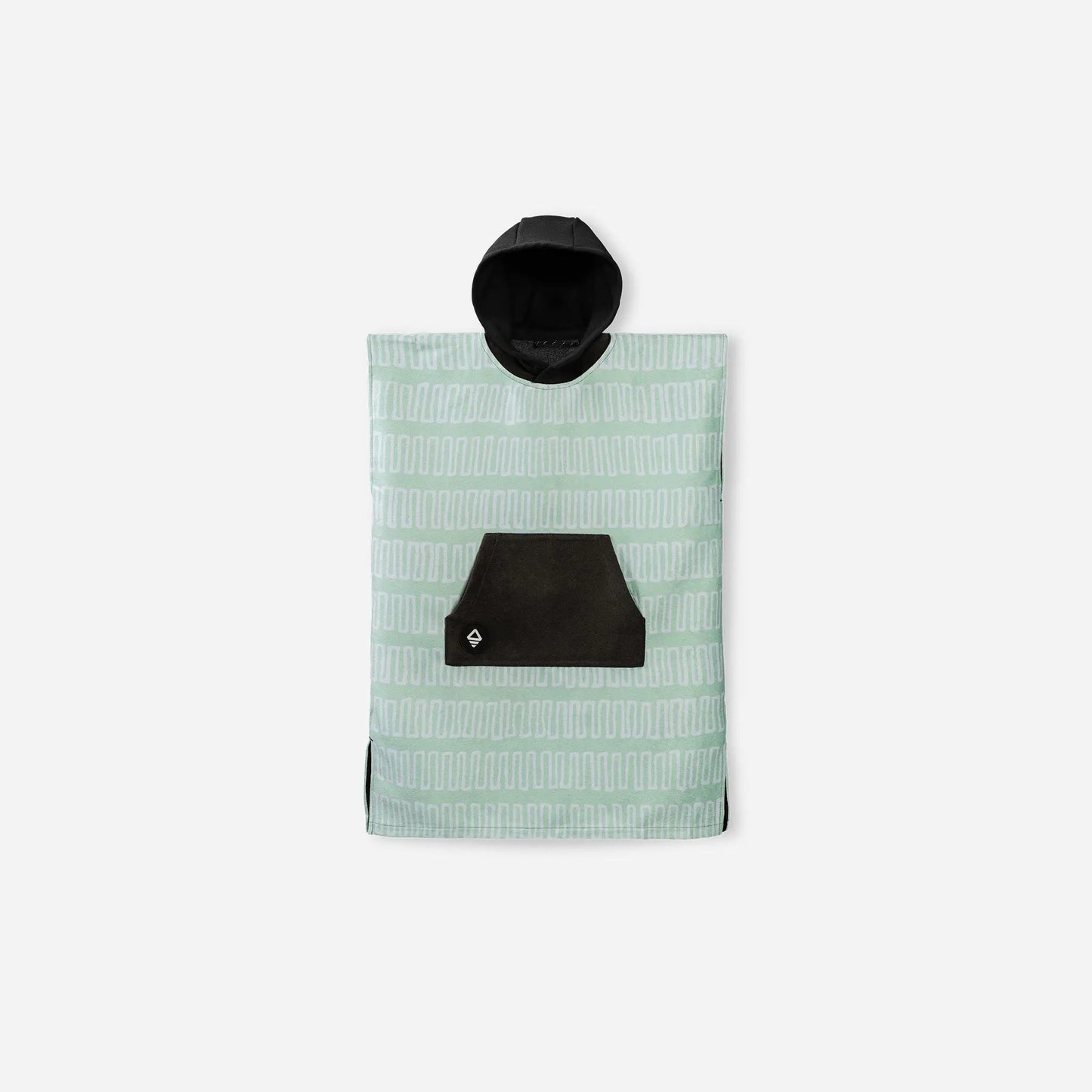 Kids Changing Poncho: Switchback Seafoam Green Nomadix