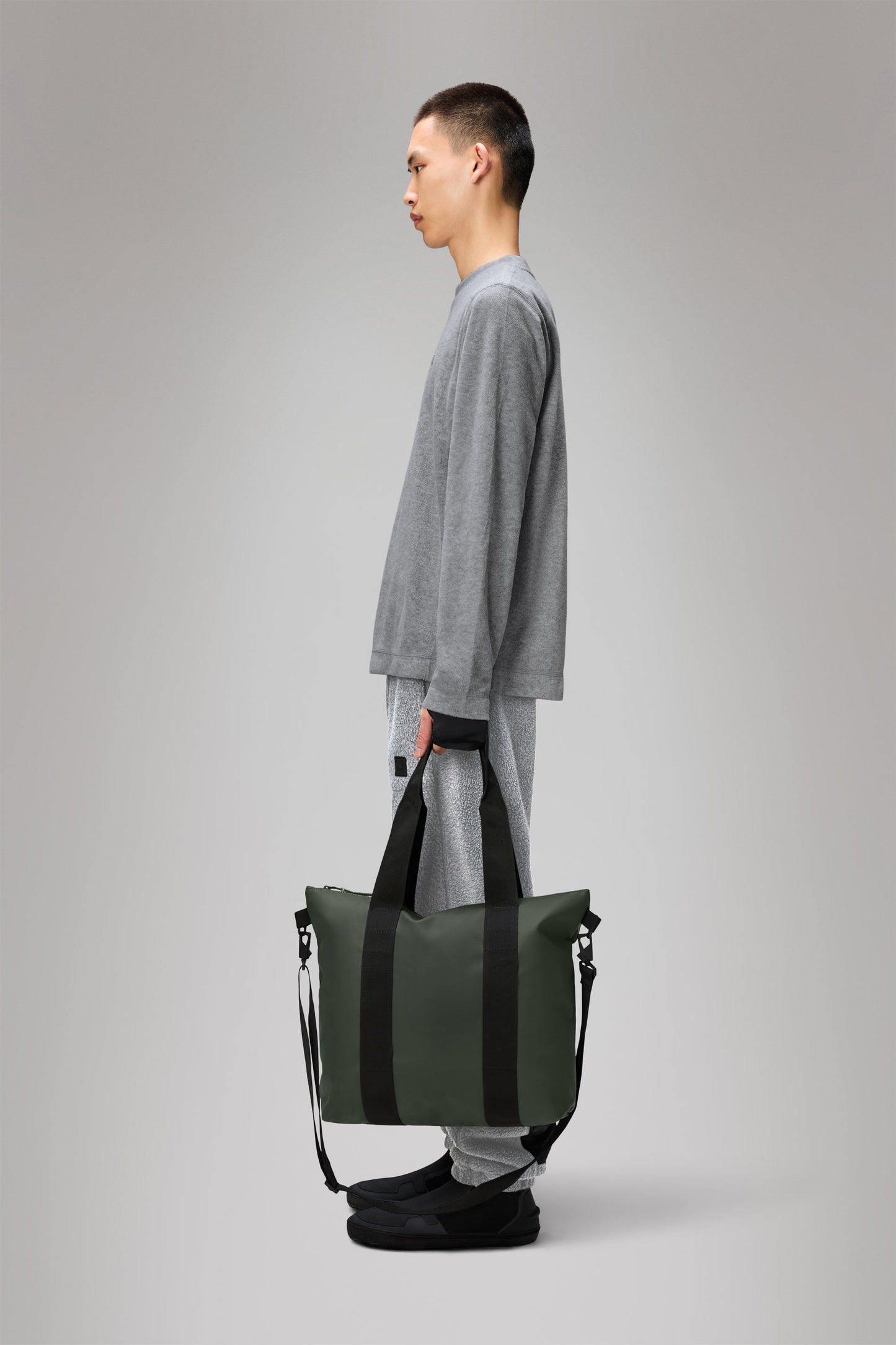 RAINS Tote Bag Mini Green 16L H36 x D13 x W40 cm Tote