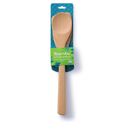 Kitchen Basics Utensil Set 3pk Bambu