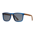 Matte Navy Blue / Walnut Wood +Smoke Polarized Lens