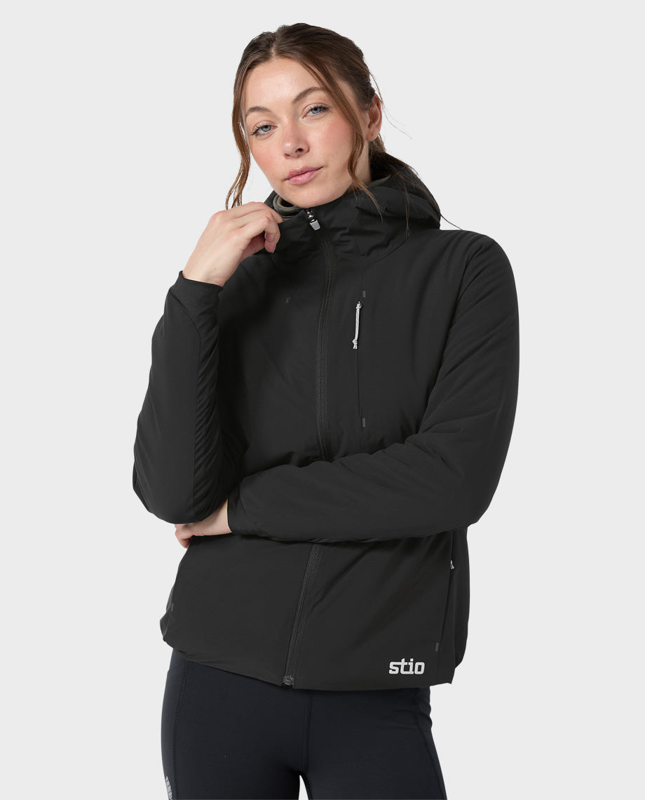Stio Women's Fernos Insulated Hooded Jacket in Abyss