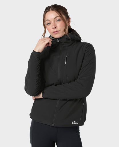 Stio Women's Fernos Insulated Hooded Jacket in Abyss