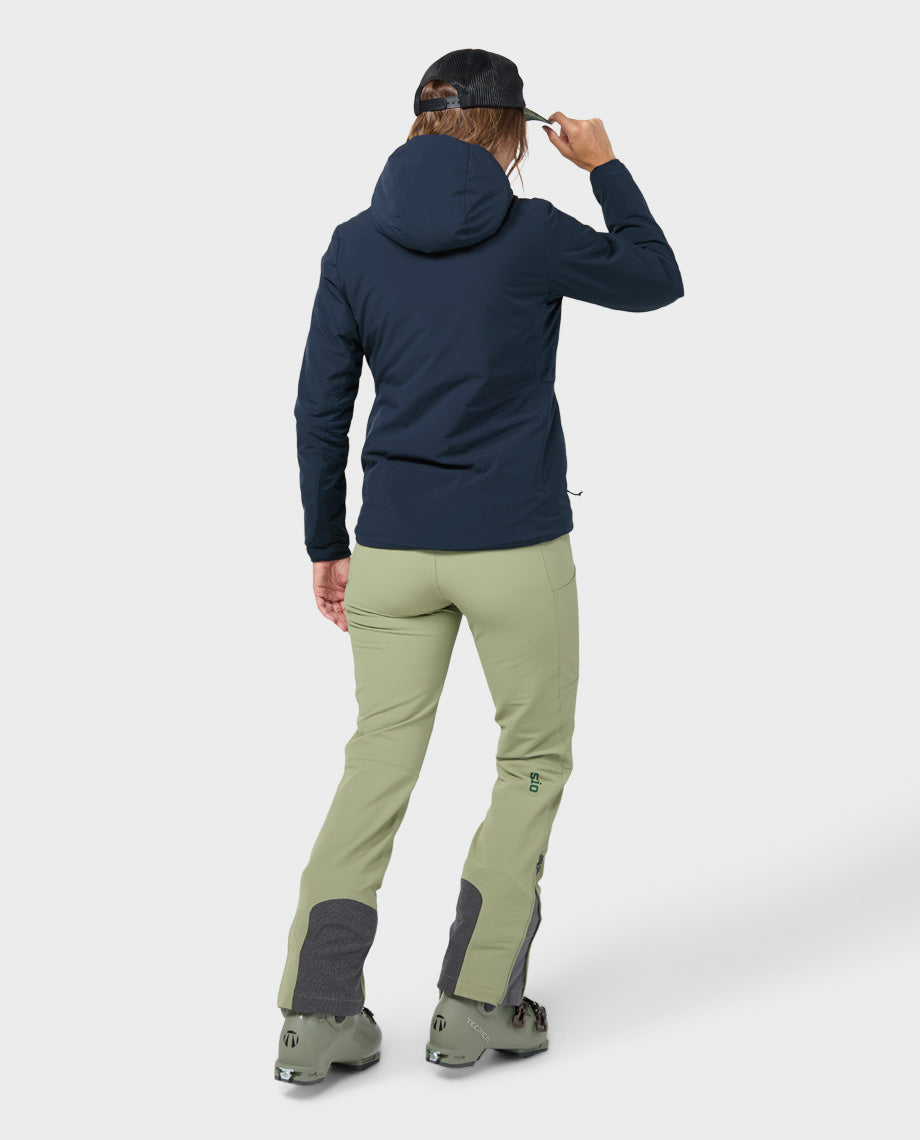 Stio Women's Fernos Insulated Hooded Jacket in Mountain Shadow