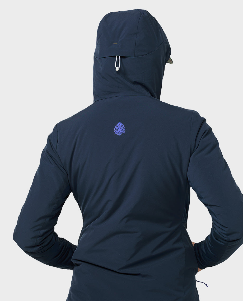 Stio Women's Fernos Insulated Hooded Jacket in Mountain Shadow
