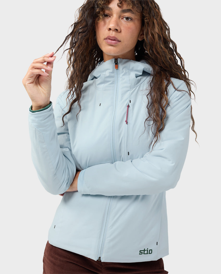 Stio Women's Fernos Insulated Hooded Jacket in Droplet