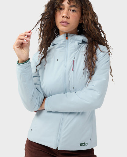Stio Women's Fernos Insulated Hooded Jacket in Droplet