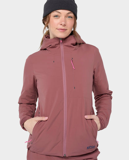 Stio Women's Fernos Insulated Hooded Jacket in Sierra Mauve