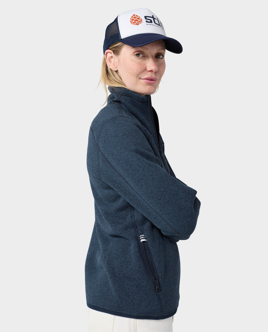 Stio Women's Sweetwater Fleece Jacket in Mountain Shadow Heather