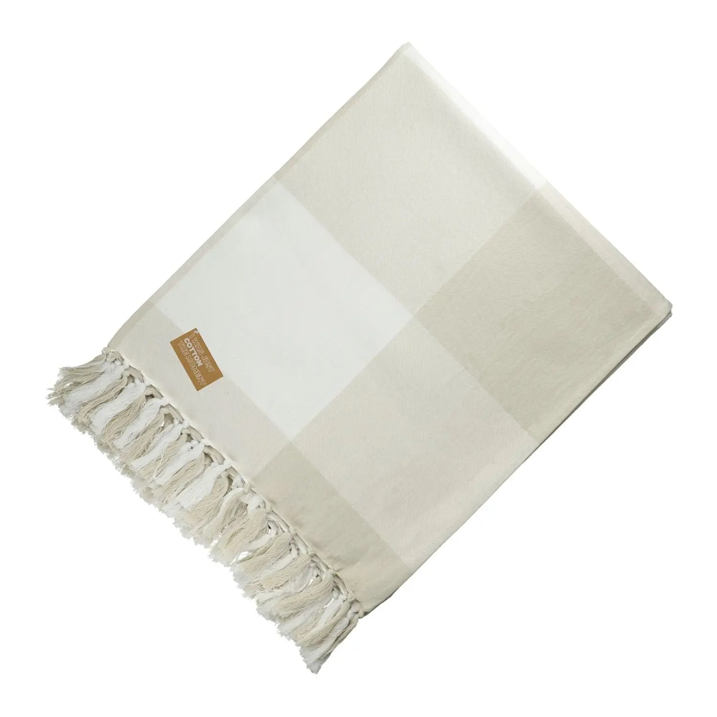 Organic Cotton Check Throw Blanket - EarthHero Corporate Gifting and Custom Swag