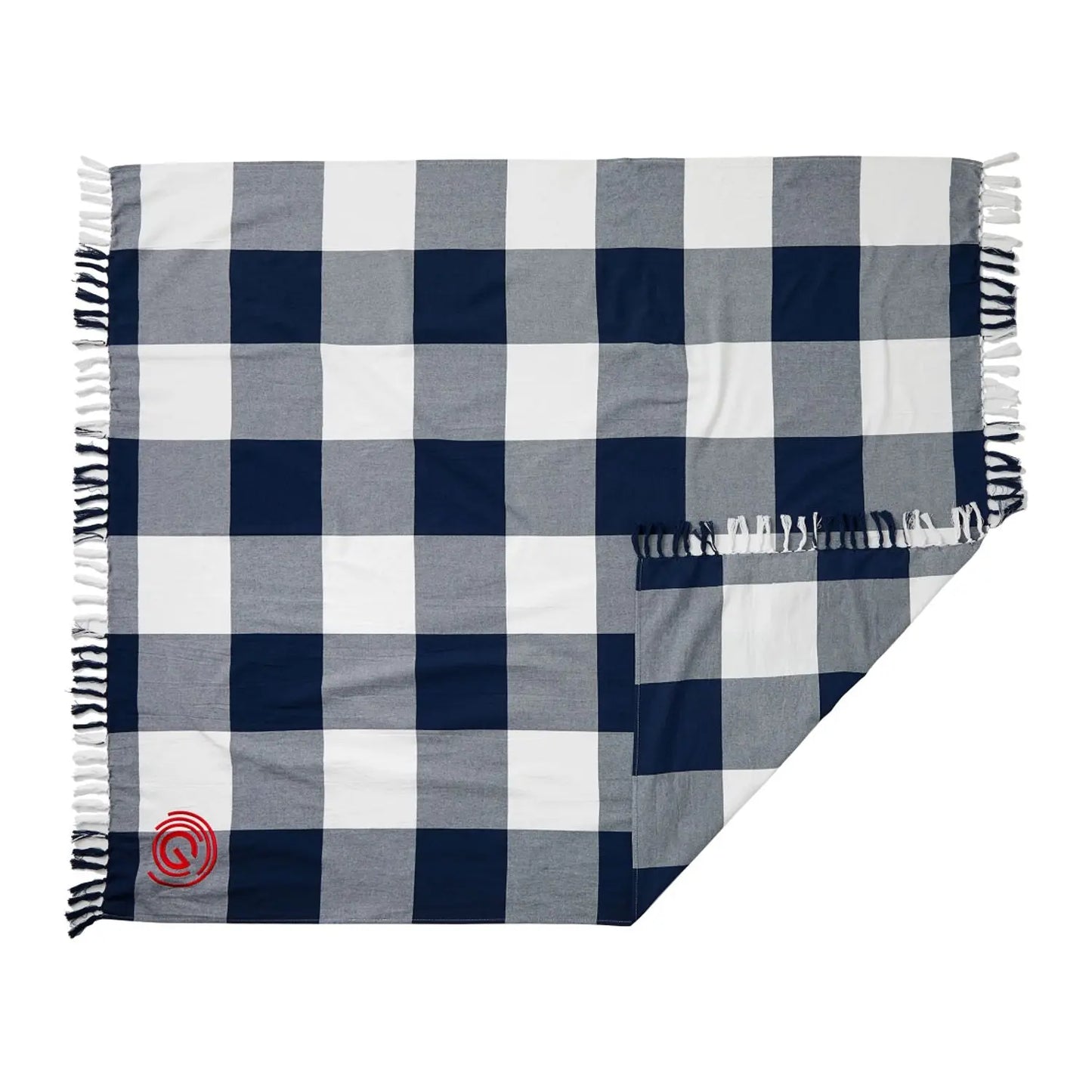 Organic Cotton Check Throw Blanket - EarthHero Corporate Gifting and Custom Swag