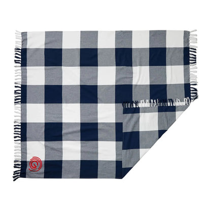 Organic Cotton Check Throw Blanket - EarthHero Corporate Gifting and Custom Swag
