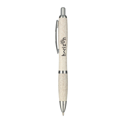 Branded Nash Wheat Straw Ballpoint Pen - EarthHero Corporate Gifting and Custom Swag