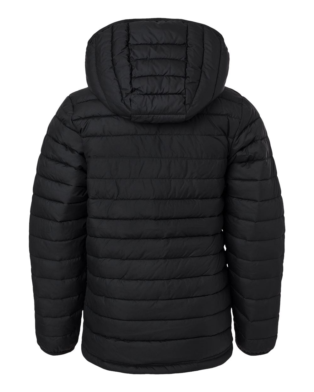Columbia Youth Powder Lite II Hooded Jacket - flat back