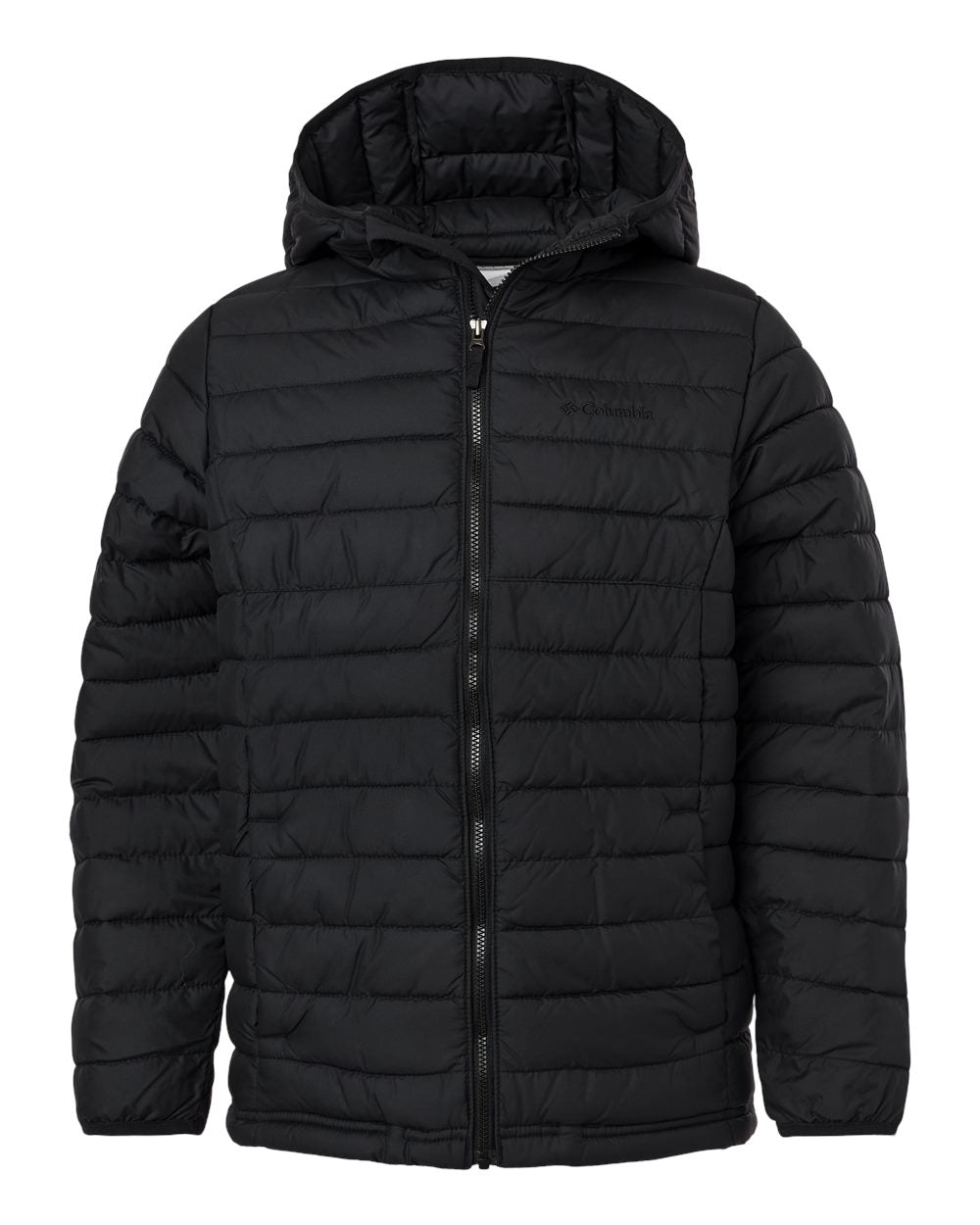 Columbia Youth Powder Lite II Hooded Jacket - flat front