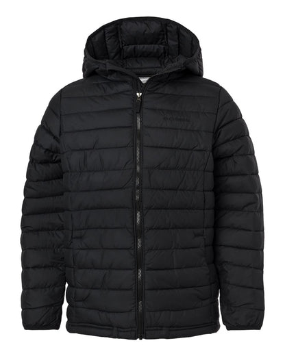 Columbia Youth Powder Lite II Hooded Jacket - flat front