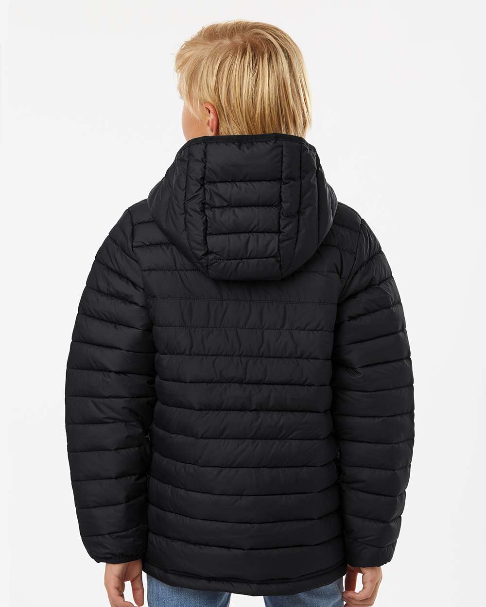 Columbia Youth Powder Lite II Hooded Jacket - back