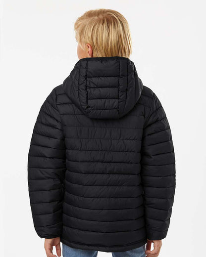 Columbia Youth Powder Lite II Hooded Jacket - back