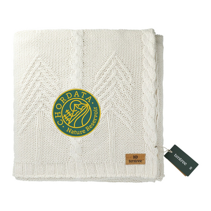 Organic Cotton Cable Blanket - EarthHero Corporate Gifting and Custom Swag