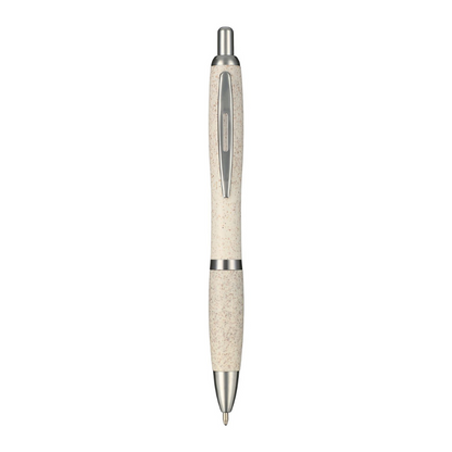 Branded Nash Wheat Straw Ballpoint Pen - EarthHero Corporate Gifting and Custom Swag