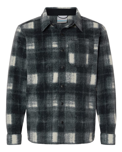 Columbia Men's Steens Mountain Printed Shirt Jacket II - flat front