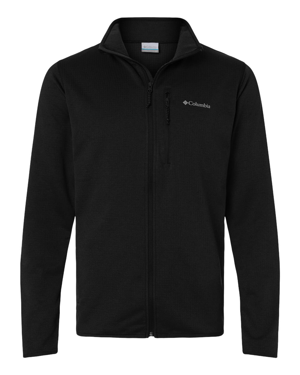 Columbia Men's Essential Hike Grid Fleece Full-Zip - flat front