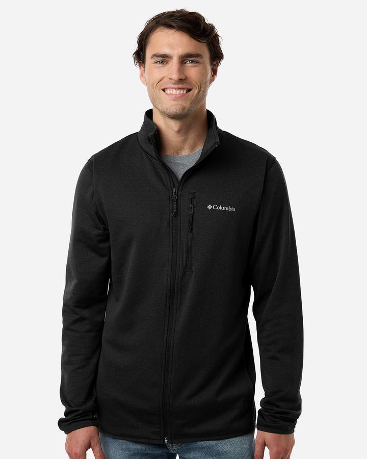 Columbia Men's Essential Hike Grid Fleece Full-Zip - front