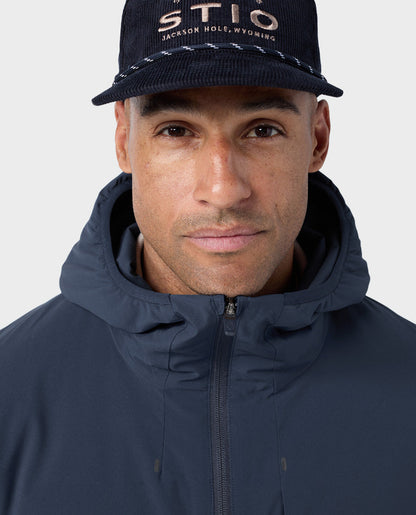 Stio Men's Fernos Insulated Hooded Jacket in Mountain Shadow