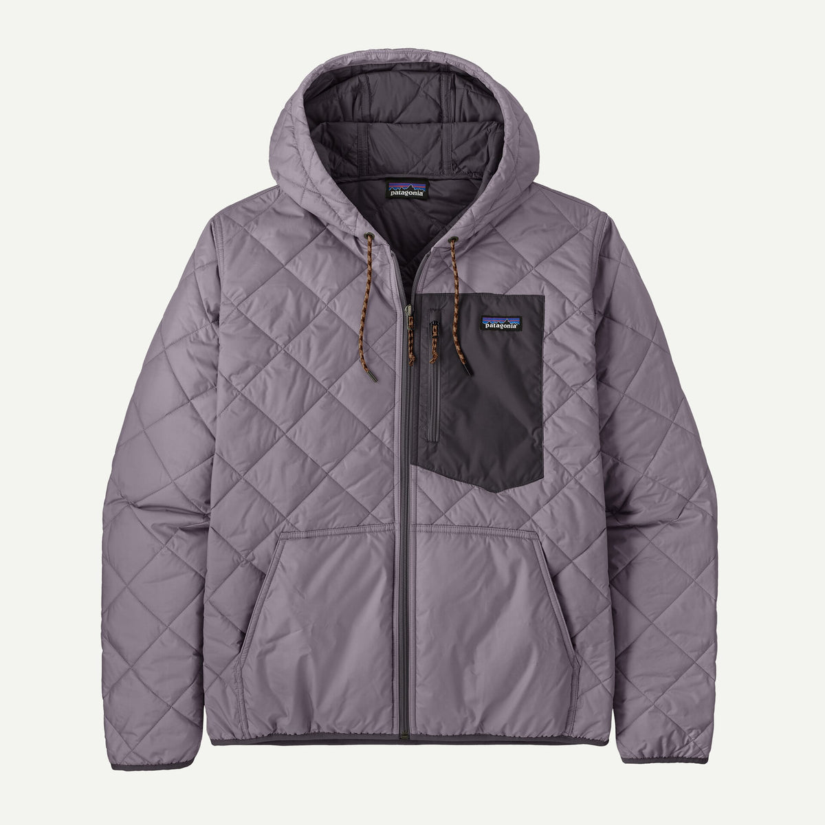 Patagonia M's Diamond Quilted Bomber Hoody - May Grey