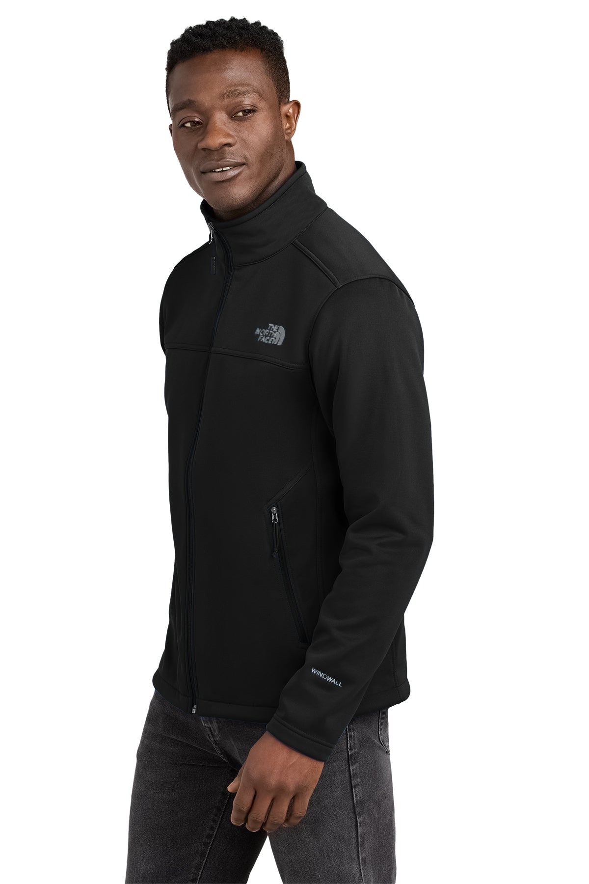 Custom North Face® Chest Logo Ridgewall Soft Shell Jacket