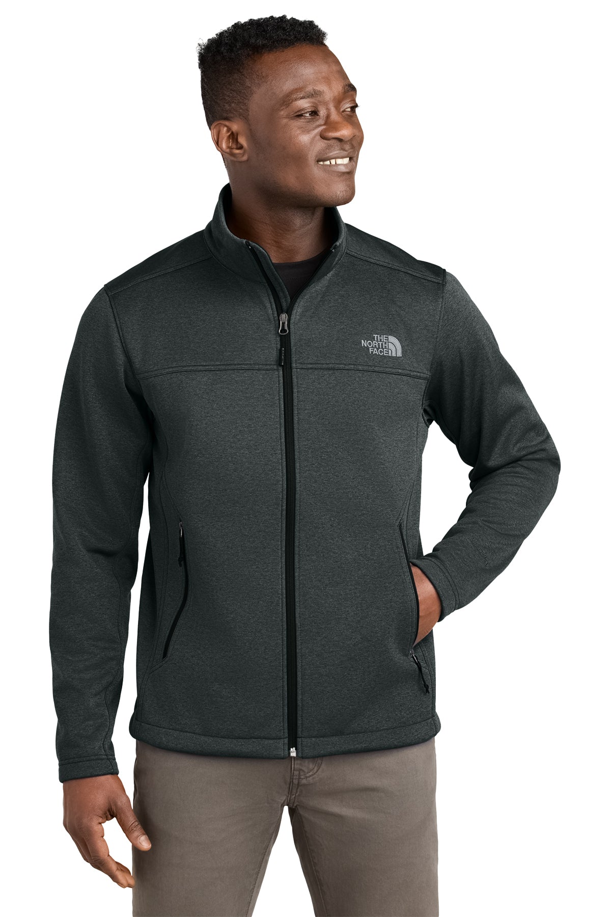 Custom North Face® Chest Logo Ridgewall Soft Shell Jacket