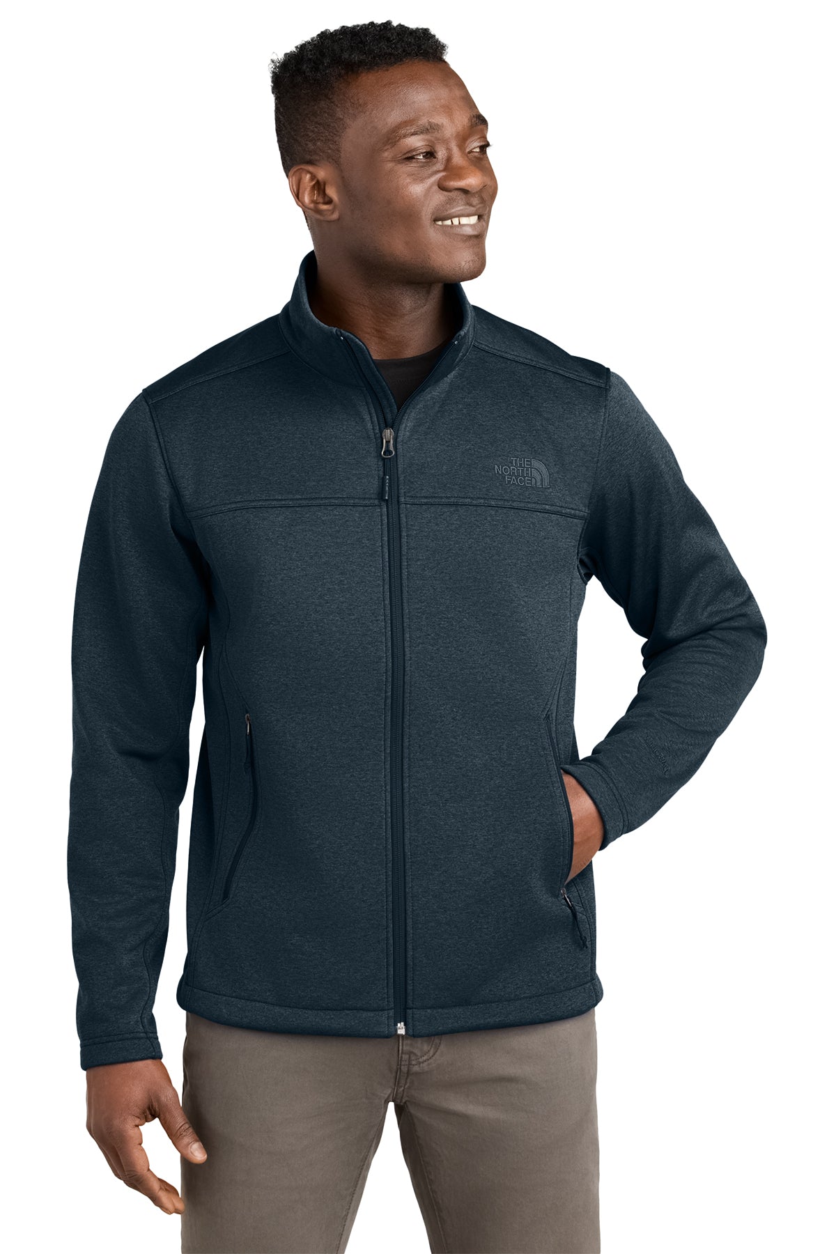 Custom North Face® Chest Logo Ridgewall Soft Shell Jacket