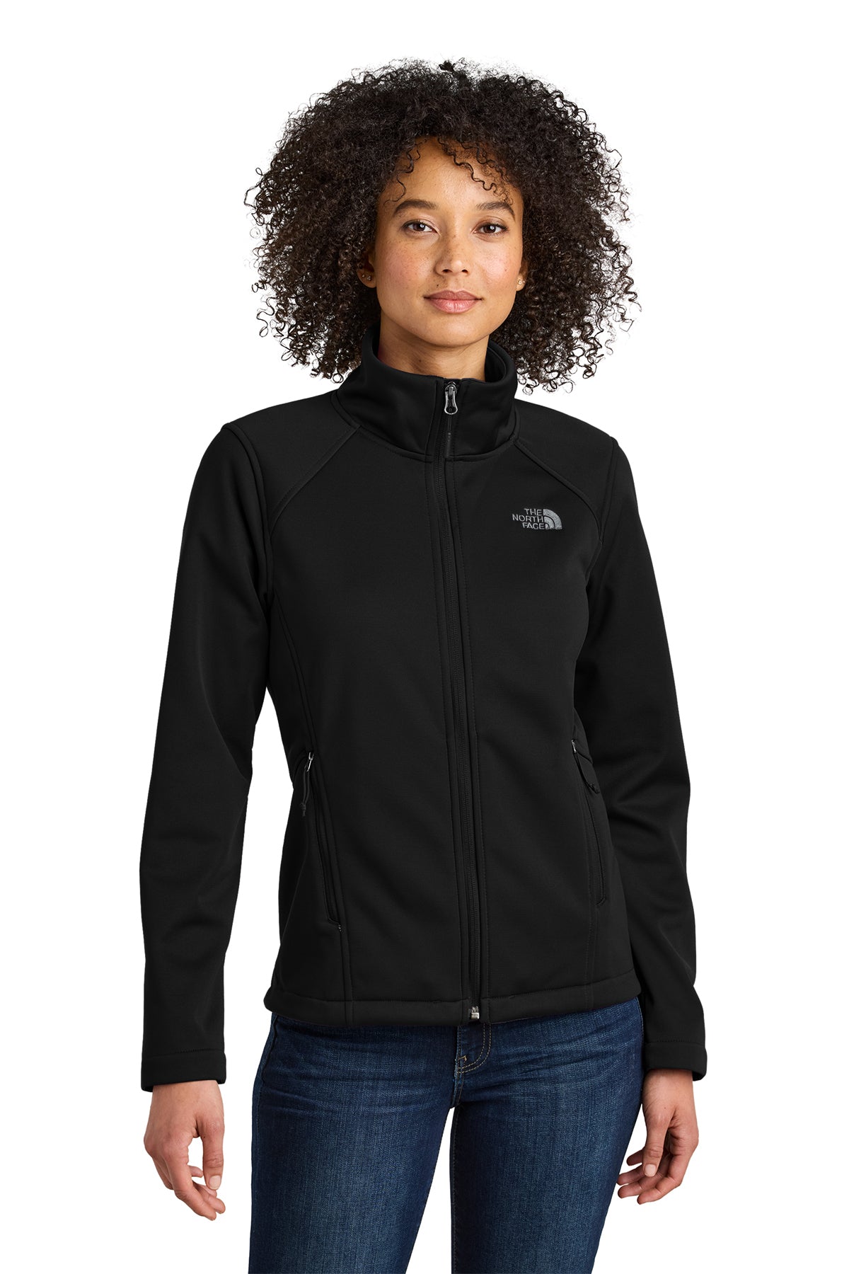 Custom North Face® Women's Chest Logo Ridgewall Soft Shell Jacket