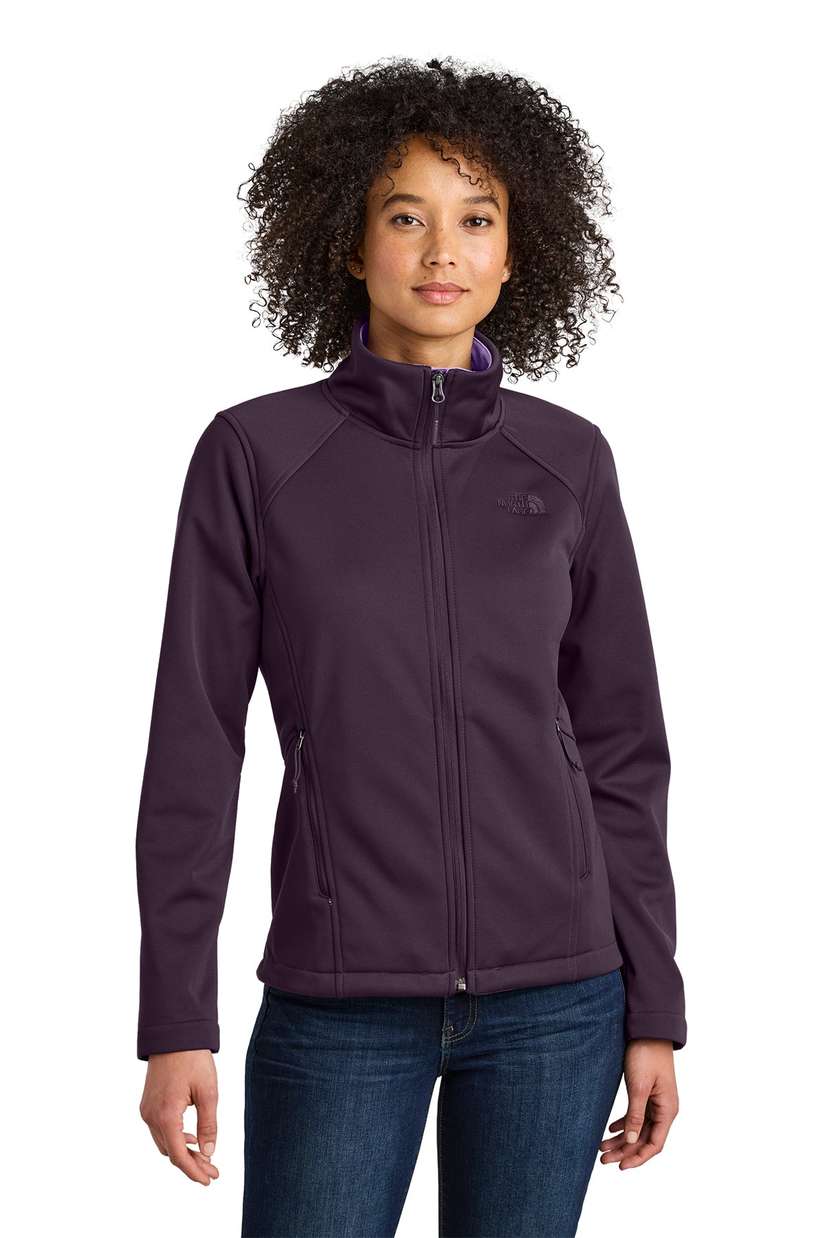 Custom North Face® Women's Chest Logo Ridgewall Soft Shell Jacket
