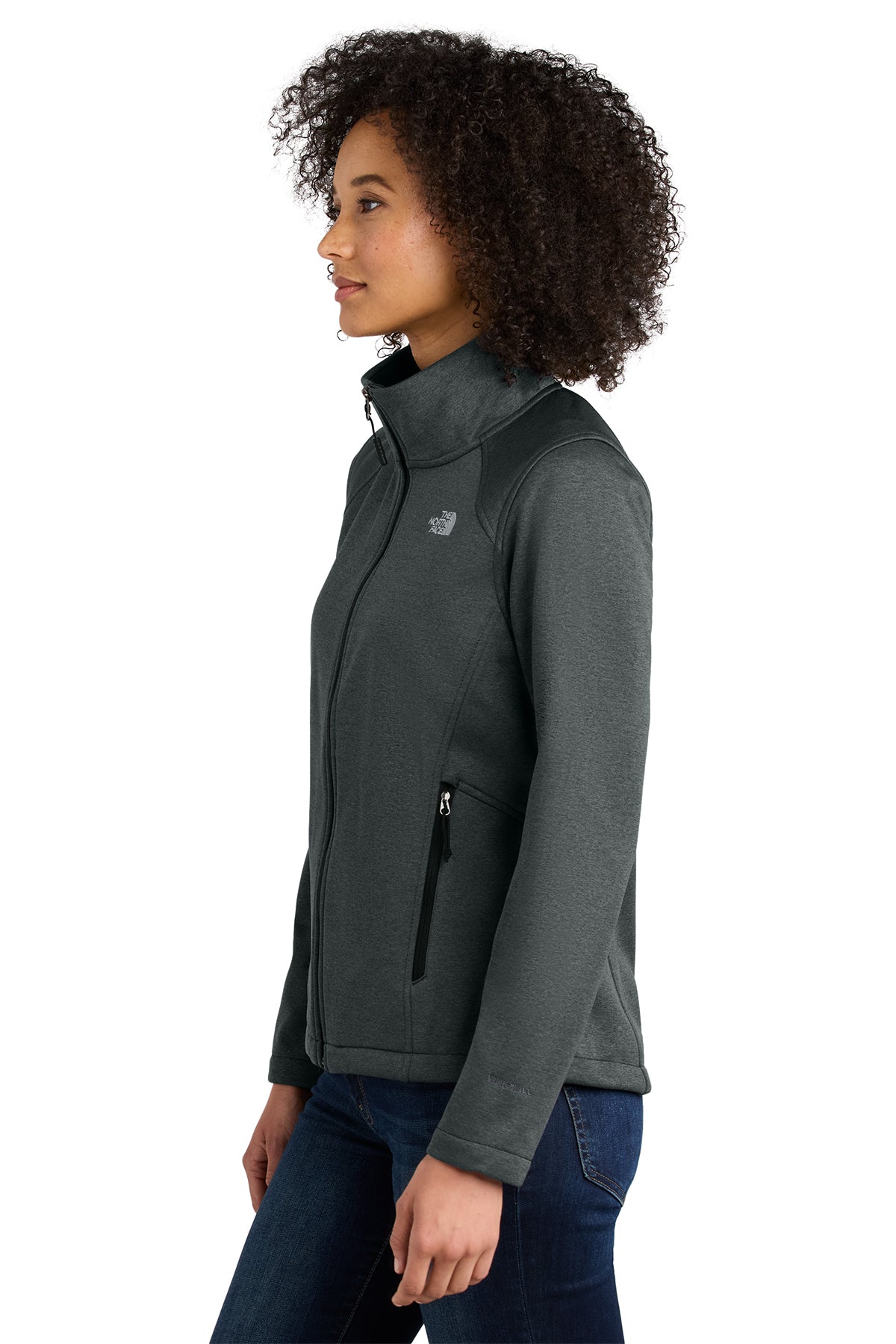 Custom North Face® Women's Chest Logo Ridgewall Soft Shell Jacket