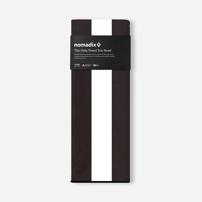 Original Towel: Cabana Stripe Black Nomadix