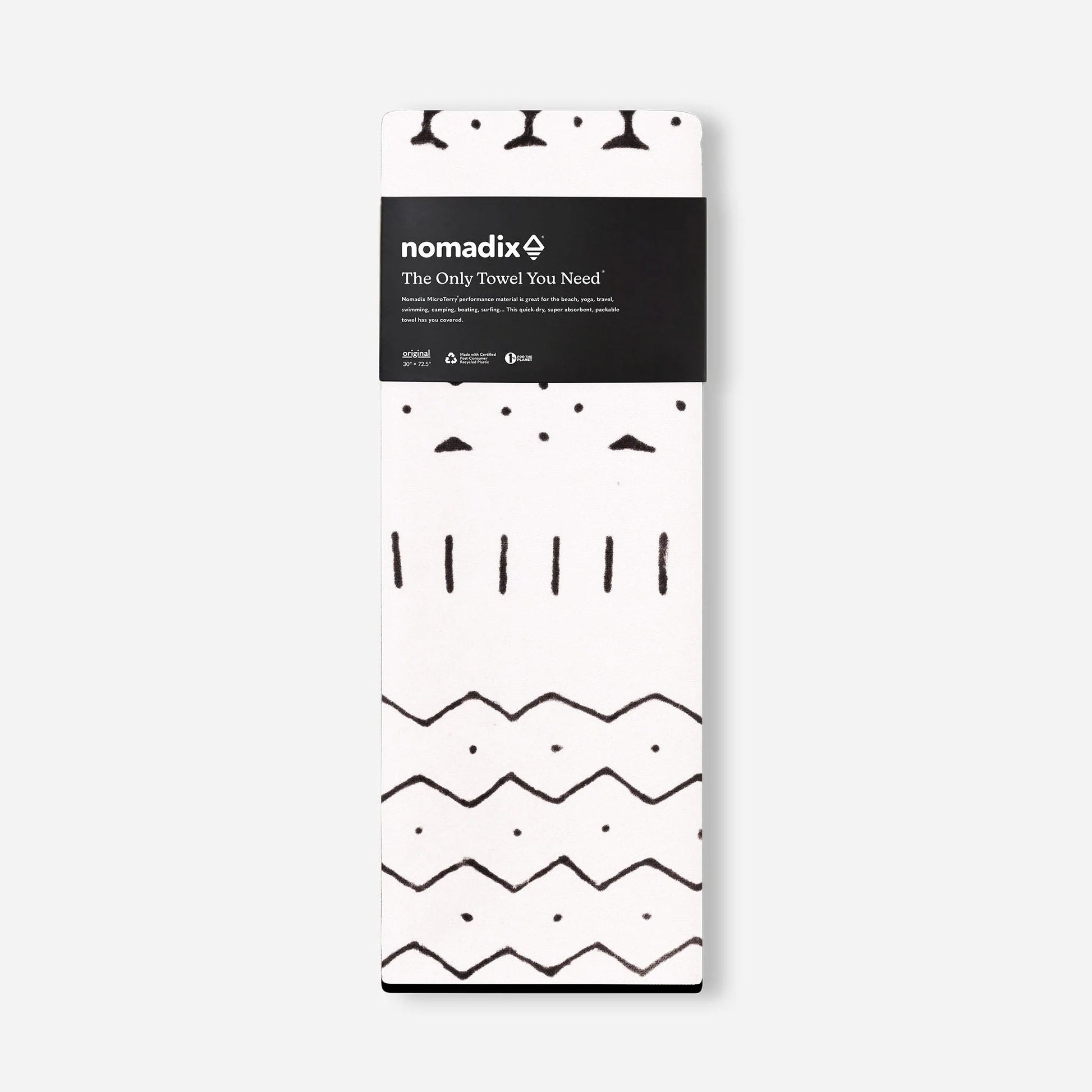Original Towel: Mud Cloth White Nomadix