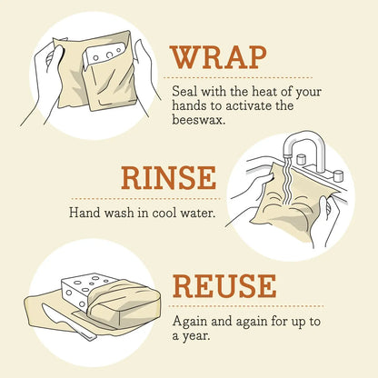 Single Medium Beeswax Wrap - EarthHero Corporate Gifting and Custom Swag