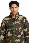 Burnt Olive Green Woodchip Camo Print