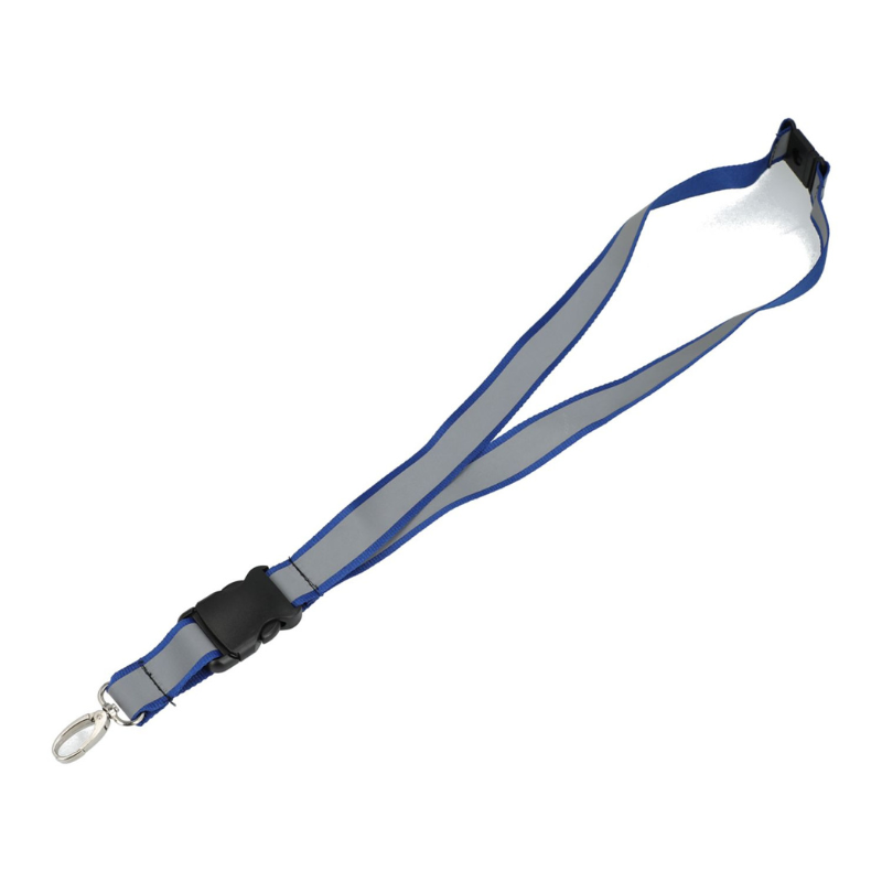 Recycled Polyester Reflective Lanyard - EarthHero Corporate Gifting and Custom Swag