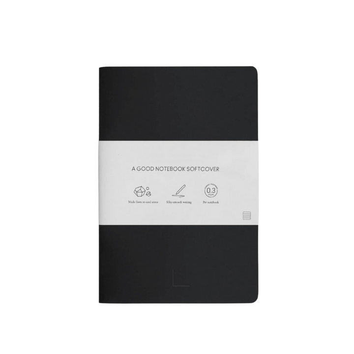 Softcover Recycled Stone Paper Notebook AGood Co.