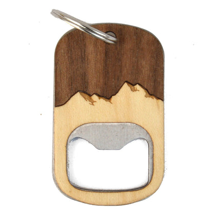 Handcrafted Wooden Key Chain Bottle Opener Autumn Woods Collective