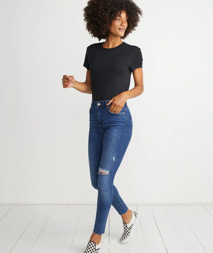 Custom Marine Layer Women's Signature Crew - EarthHero Corporate Gifting and Custom Swag