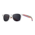 Matte Clear / Rainbow Wood + Polarized Smoke Lens
