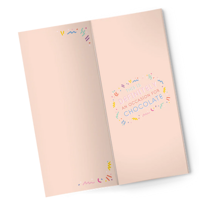 Chocolate Bar + Greeting Card in One - EarthHero Corporate Gifting and Custom Swag