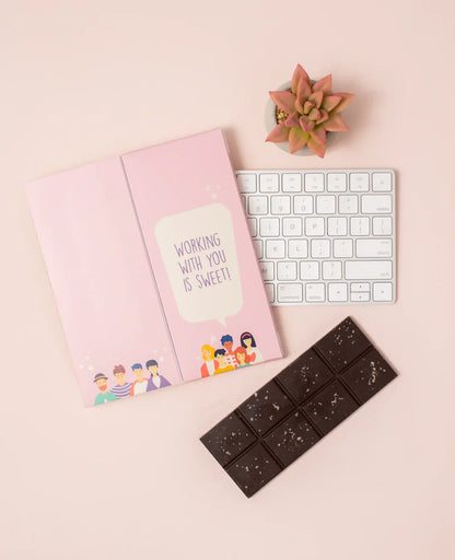 Chocolate Bar + Greeting Card in One - EarthHero Corporate Gifting and Custom Swag