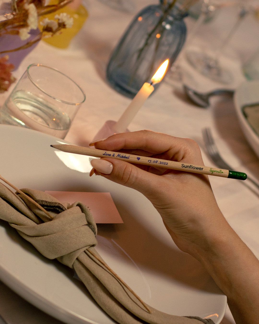 Plantable Pencils - Single Pencil with Customized Card - EarthHero Corporate Gifting and Custom Swag