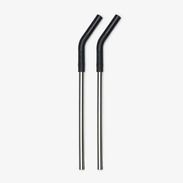 Klean Kanteen Steel Straws Straw 2-Pack - Black Klean Kanteen