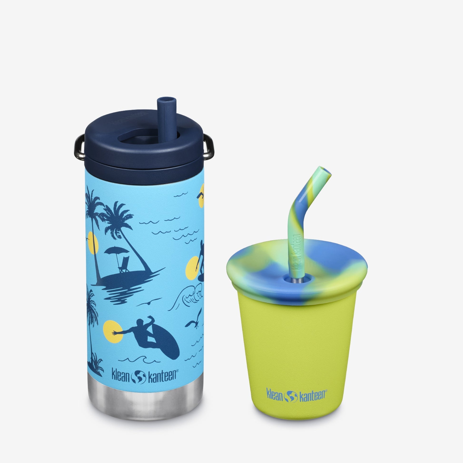 Klean Kanteen Cups and Mugs Kid's Sippy Cup and Wide Water Bottle Set Klean Kanteen